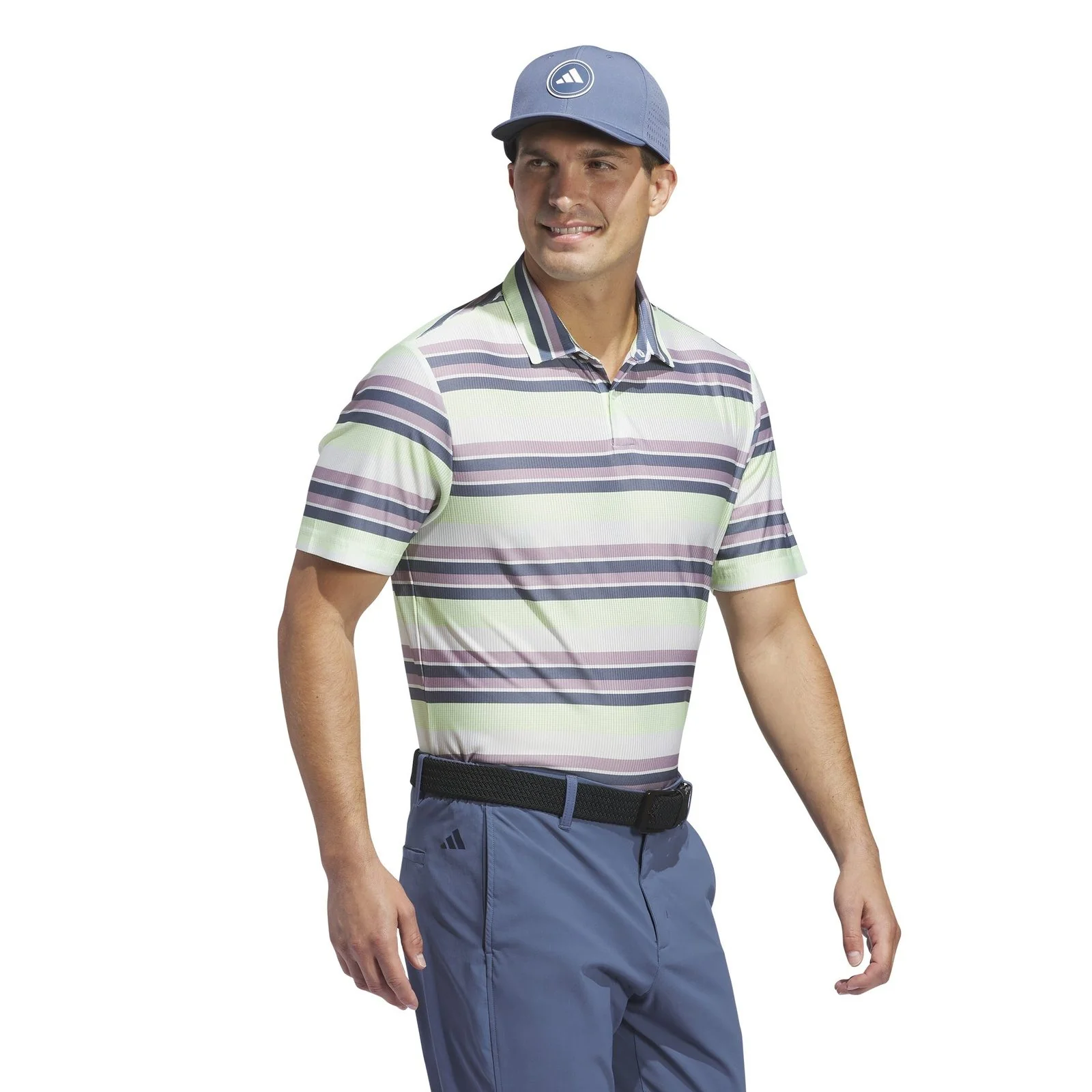 adidas Ultimate365 HEAT.RDY Stripe Golf Polo Shirt IU4412 - Image 5