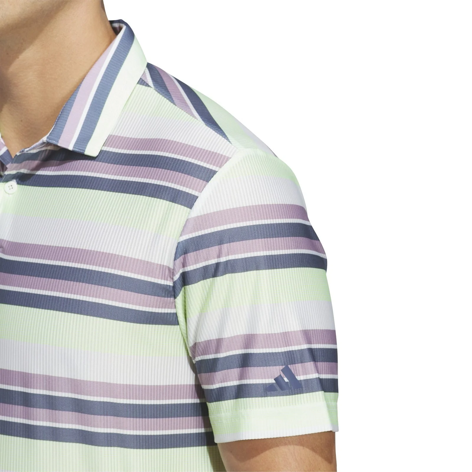 adidas Ultimate365 HEAT.RDY Stripe Golf Polo Shirt IU4412 - Image 7