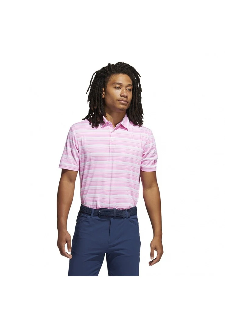 adidas Ultimate365 Heather Snap Golf Polo Shirt GM0233 - Image 5