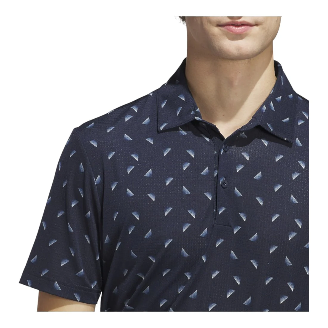 adidas Ultimate365 Mesh Print Golf Polo Shirt JF4909 - Image 5