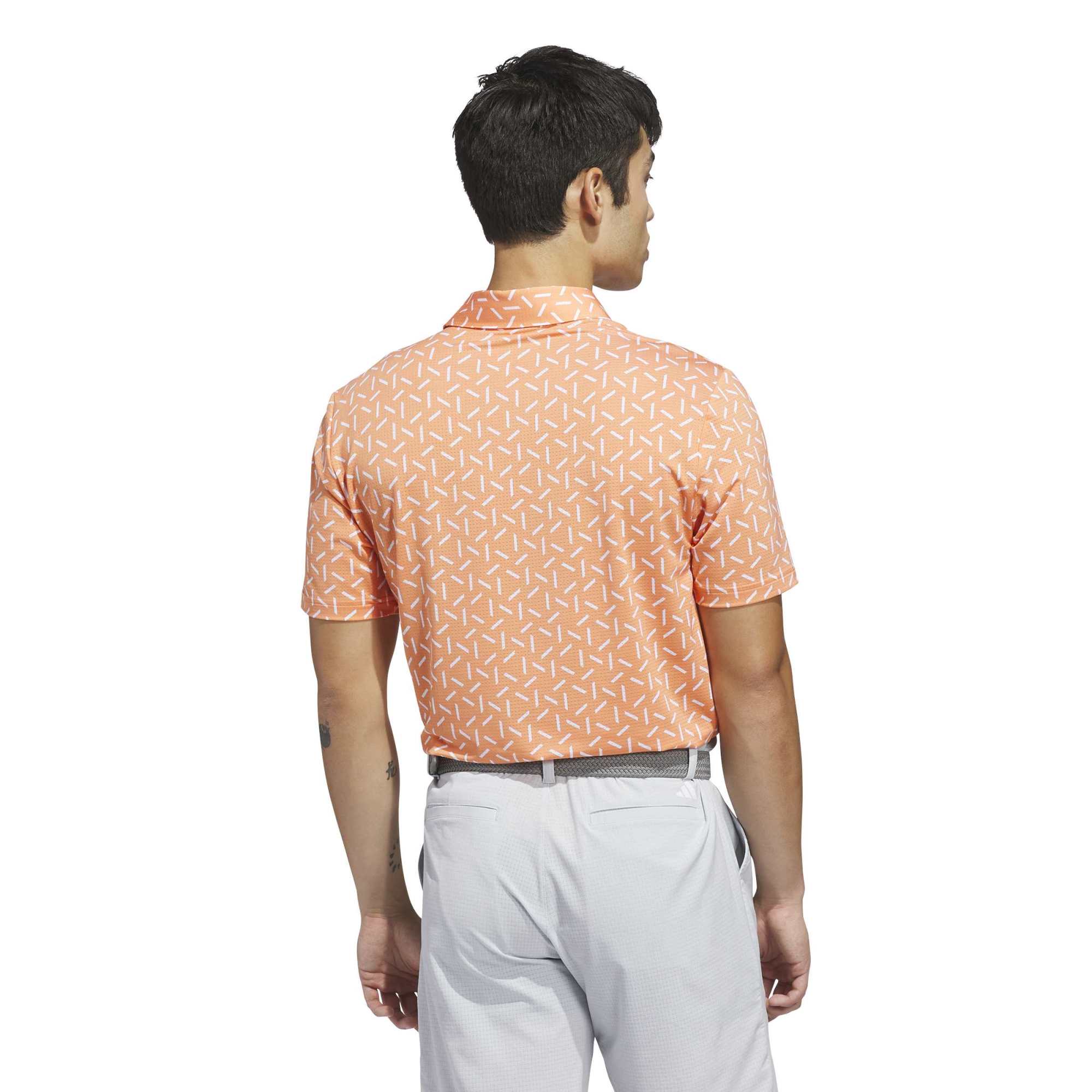 adidas Ultimate365 Mesh Print Golf Polo Shirt KE7705 - Image 3