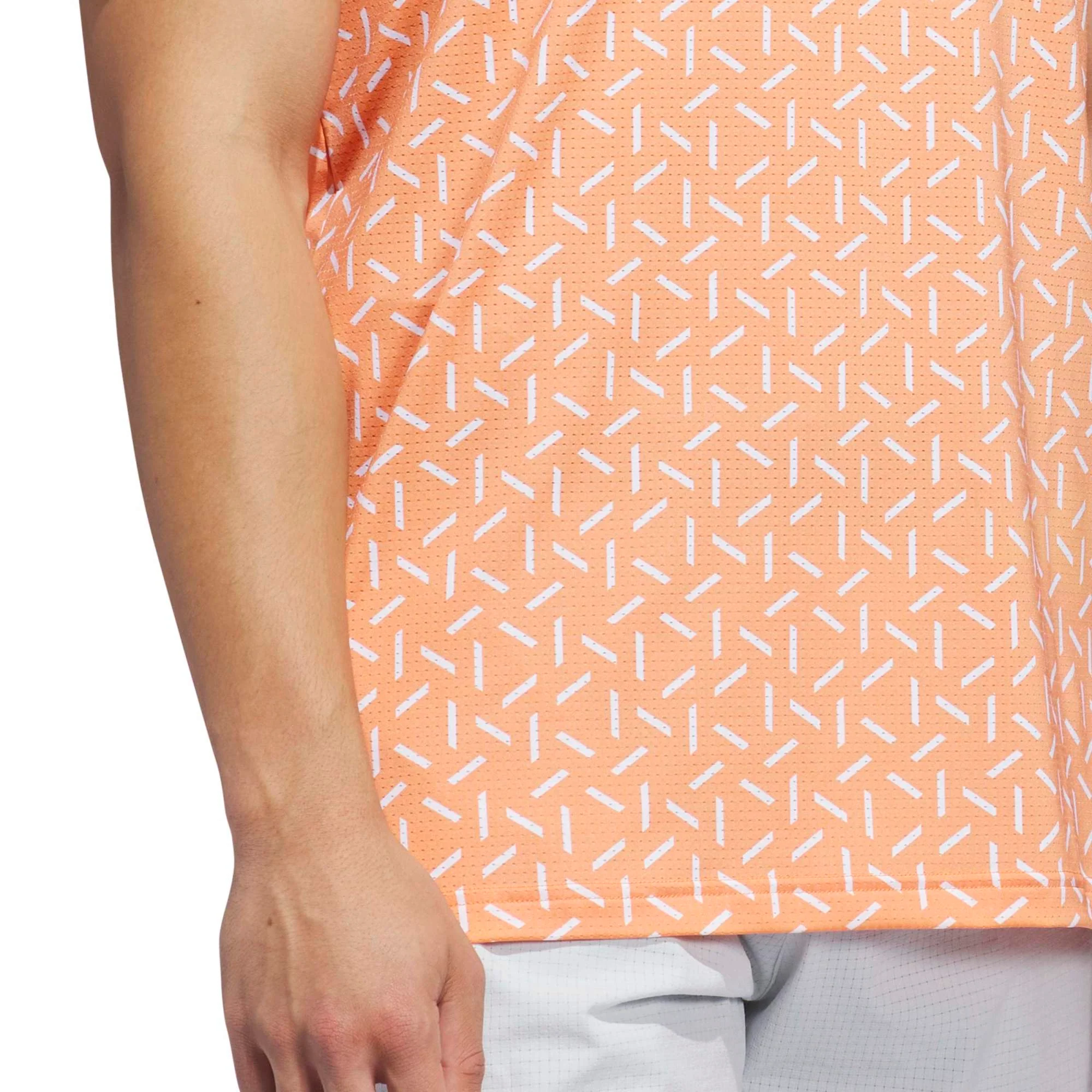 adidas Ultimate365 Mesh Print Golf Polo Shirt KE7705 - Image 5