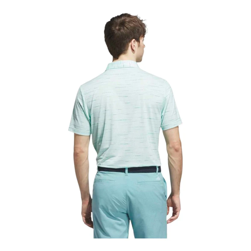 adidas Ultimate365 Mesh Stripe Print Golf Polo Shirt KA7908 - Image 3