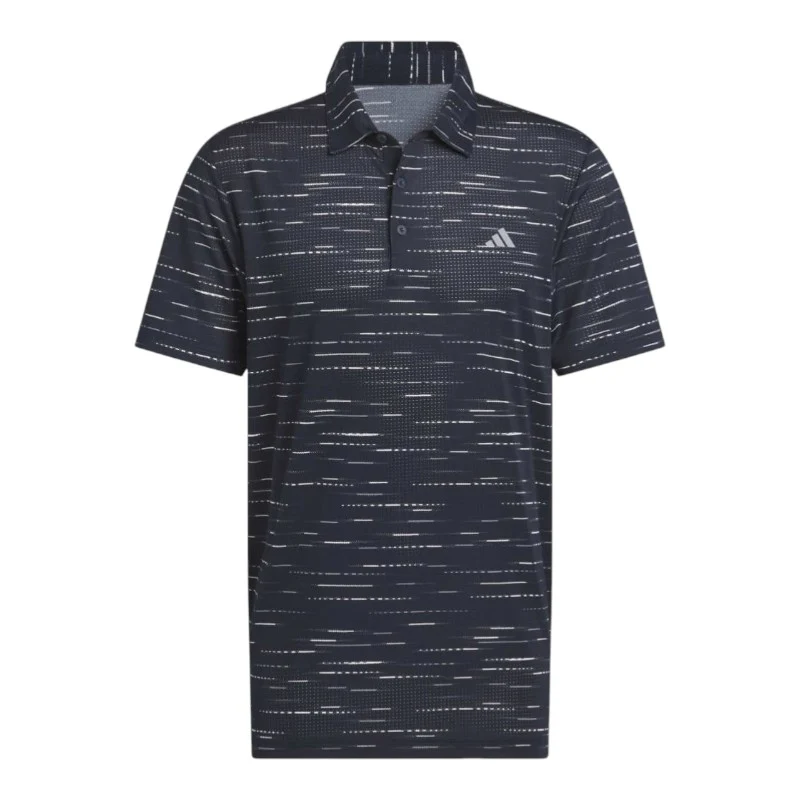adidas Ultimate365 Mesh Stripe Print Golf Polo Shirt KA7909