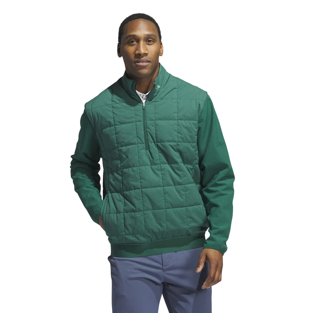 adidas Ultimate365 Quilted DWR 1/2 Zip Golf Mid Layer IW1392 - Image 2