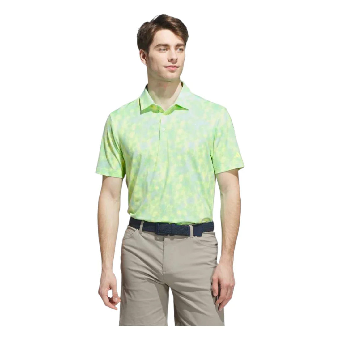 adidas Ultimate365 Textured Print Golf Polo Shirt JL5287 - Image 2