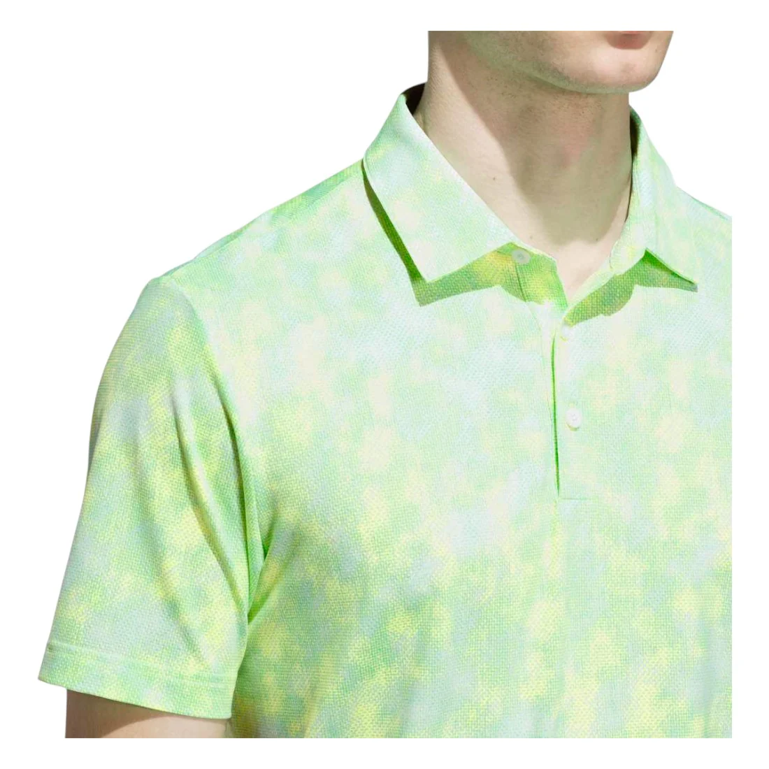 adidas Ultimate365 Textured Print Golf Polo Shirt JL5287 - Image 3