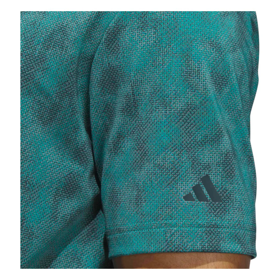 adidas Ultimate365 Textured Print Golf Polo Shirt JL5288 - Image 5