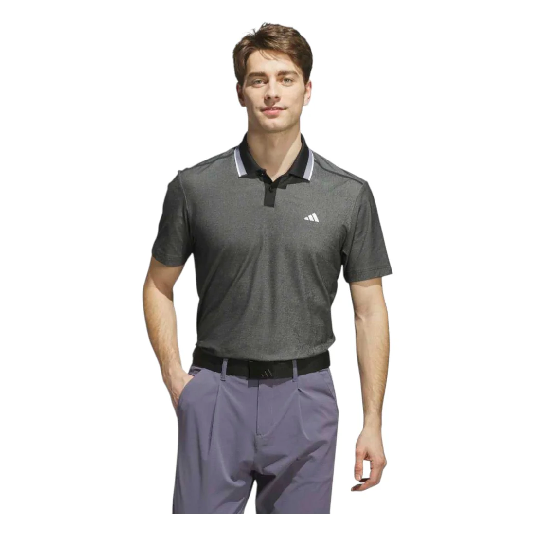 adidas Ultimate365 Tour TWISTKNIT Pique Golf Polo Shirt JL5384 - Image 2