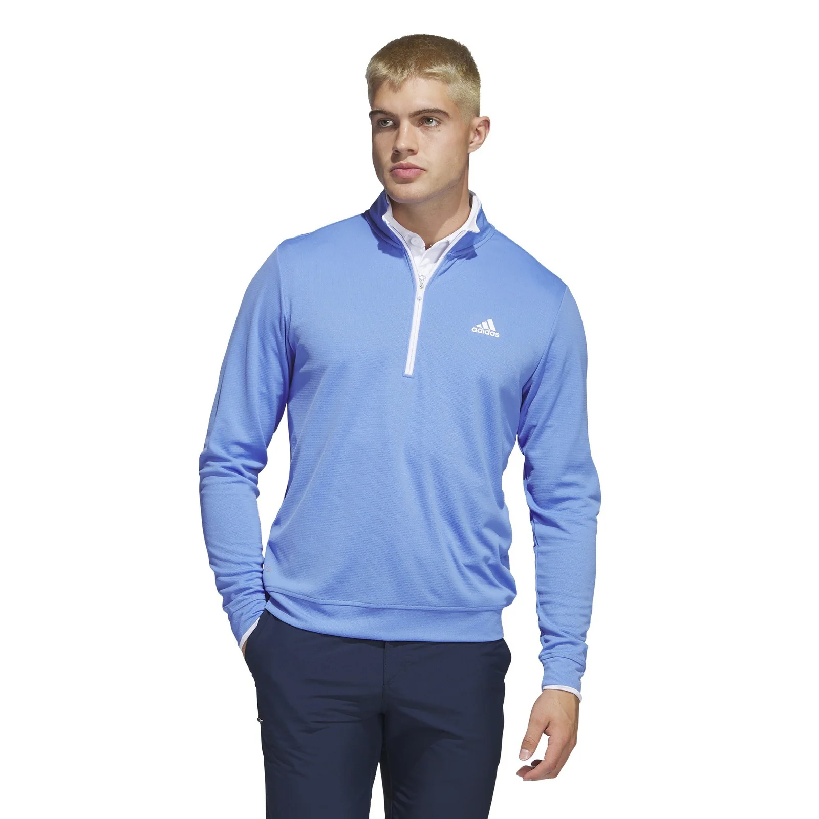 adidas UPF Lightweight 1/4 Zip Golf Mid layer HR8955 - Image 2