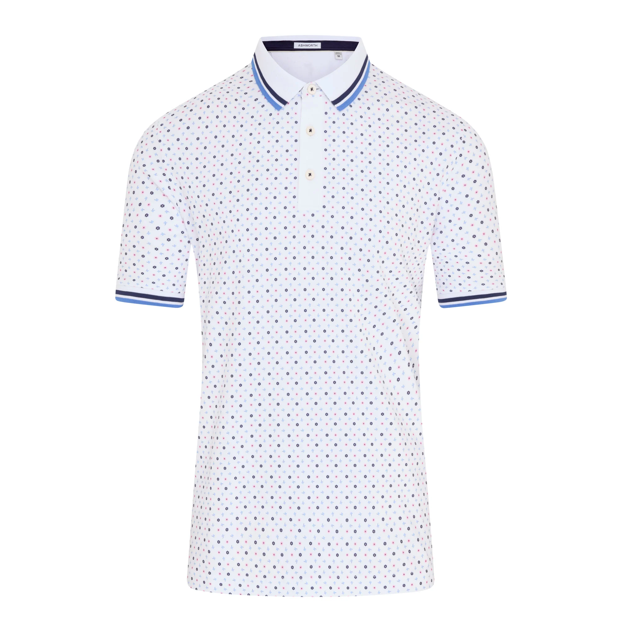Ashworth Ditzy Floral Golf Polo Shirt AM1072