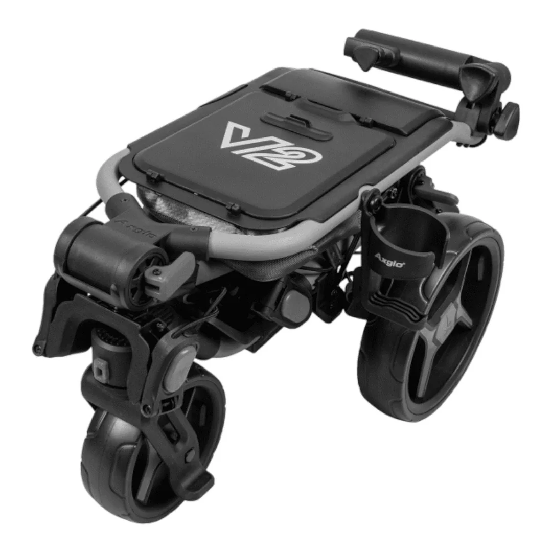 Axglo Tri-360 V2 Golf Trolley | Grey/Grey - Image 2