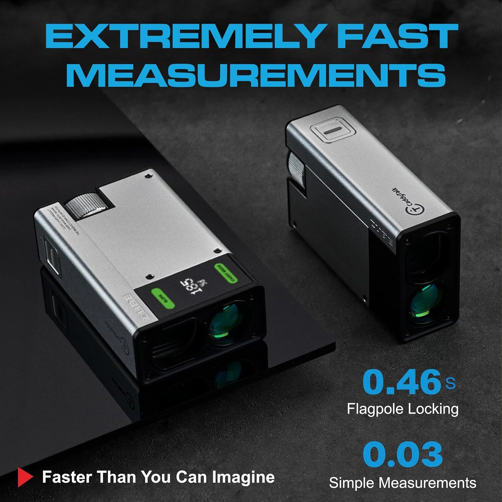 CaddyTalk Cube Laser Golf Rangefinder - Image 3