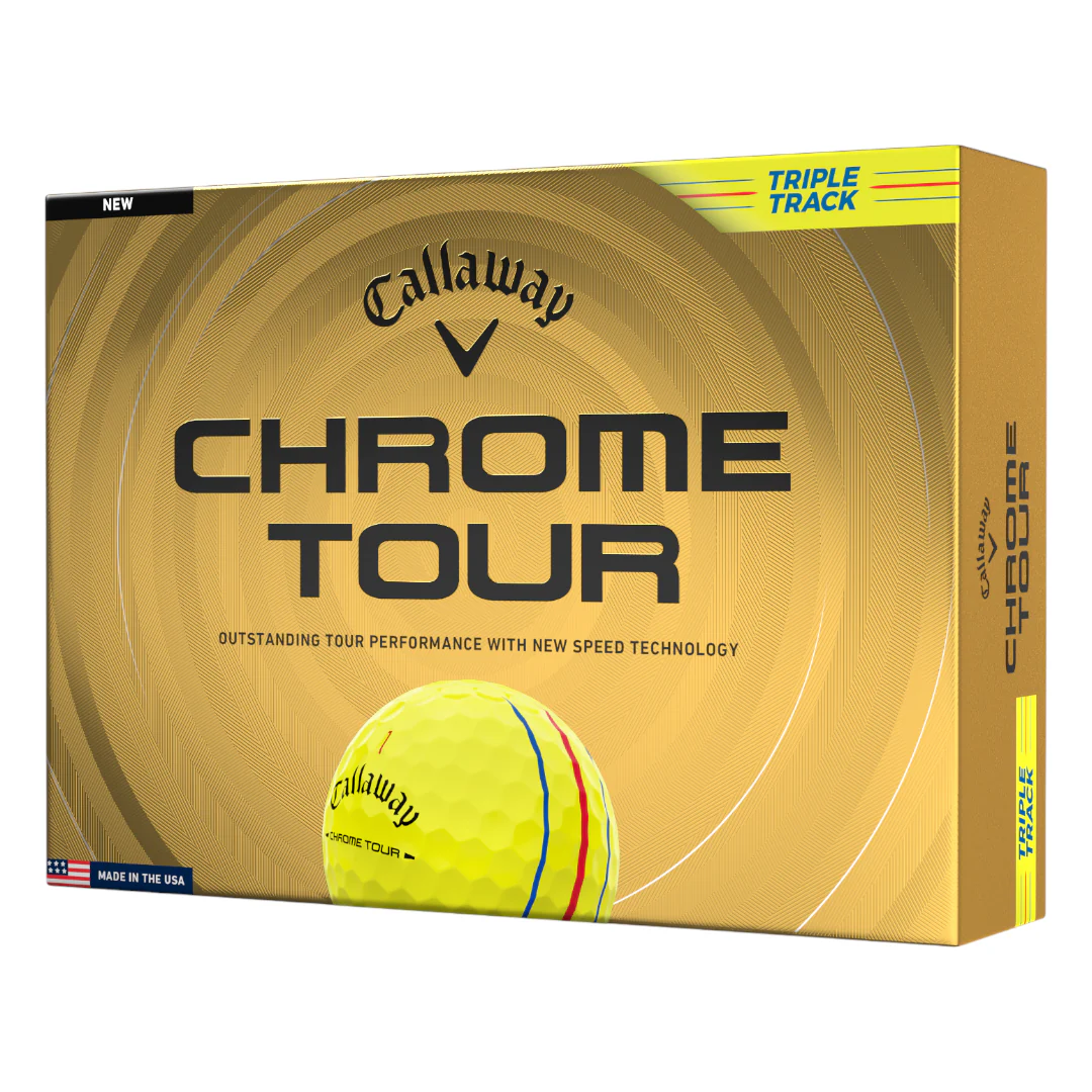 Callaway 2026 Chrome Tour Triple Track Golf Balls | Yellow