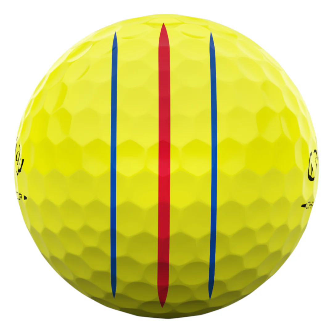 Callaway 2026 Chrome Tour Triple Track Golf Balls | Yellow - Image 3