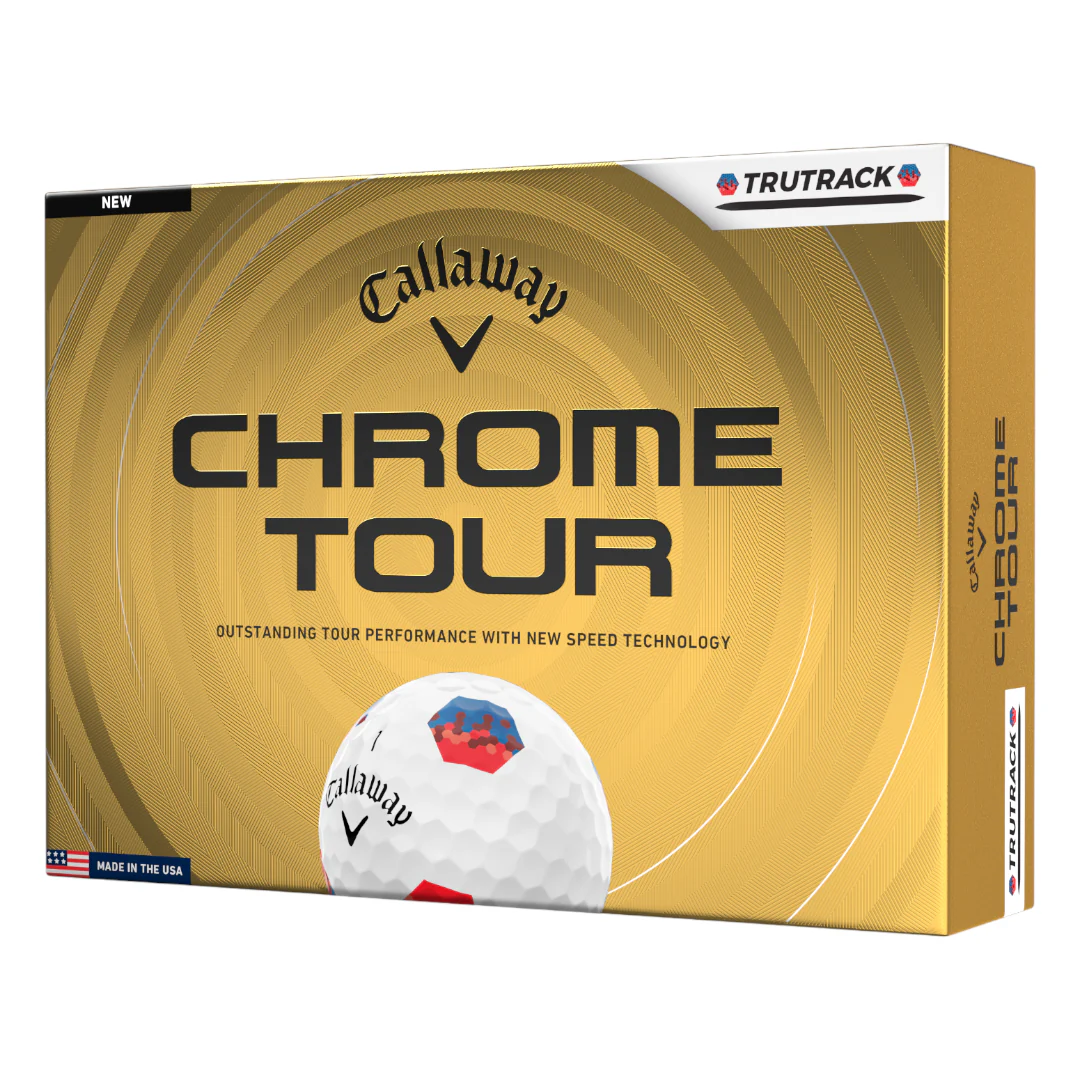 Callaway 2026 Chrome Tour TruTrack Golf Balls | White