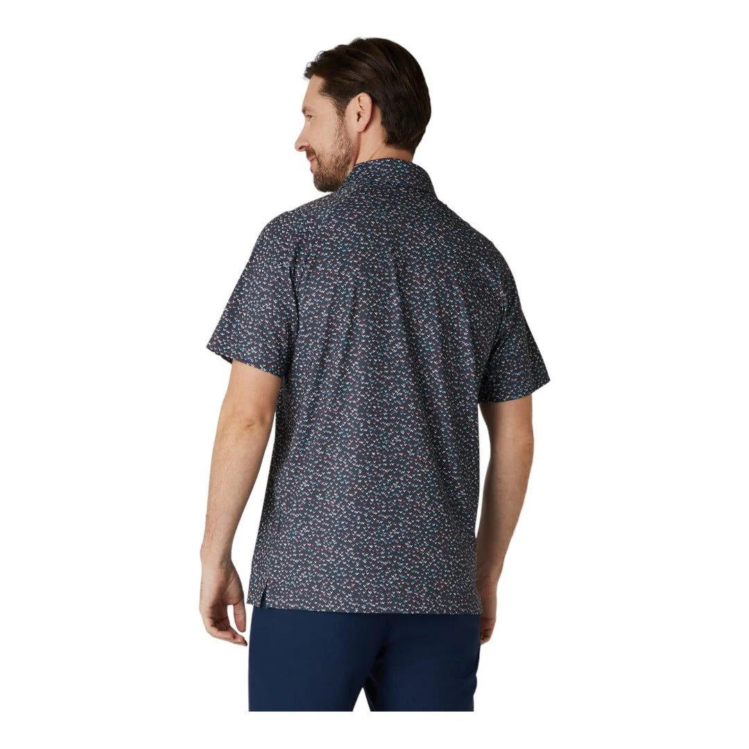 Callaway All Over Chev Confetti Print Golf Polo Shirt CGKSE0A3 - Image 4