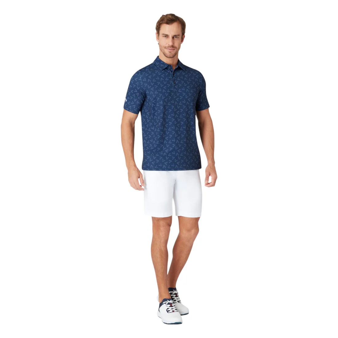 Callaway All-Over Large Chev Golf Polo Shirt CGKSF0B7 - Image 3