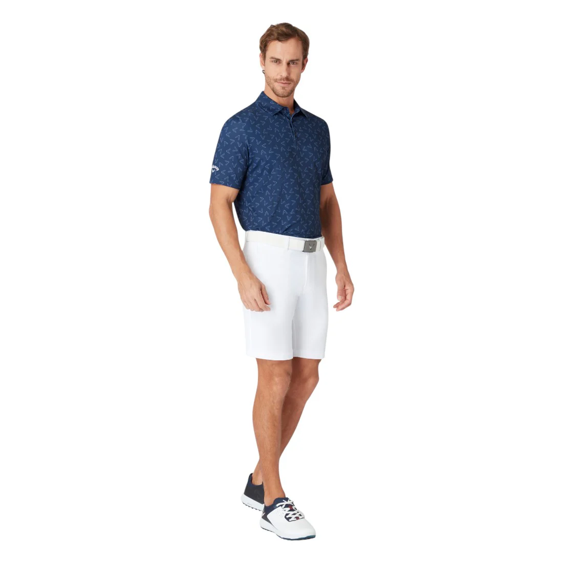 Callaway All-Over Large Chev Golf Polo Shirt CGKSF0B7 - Image 4