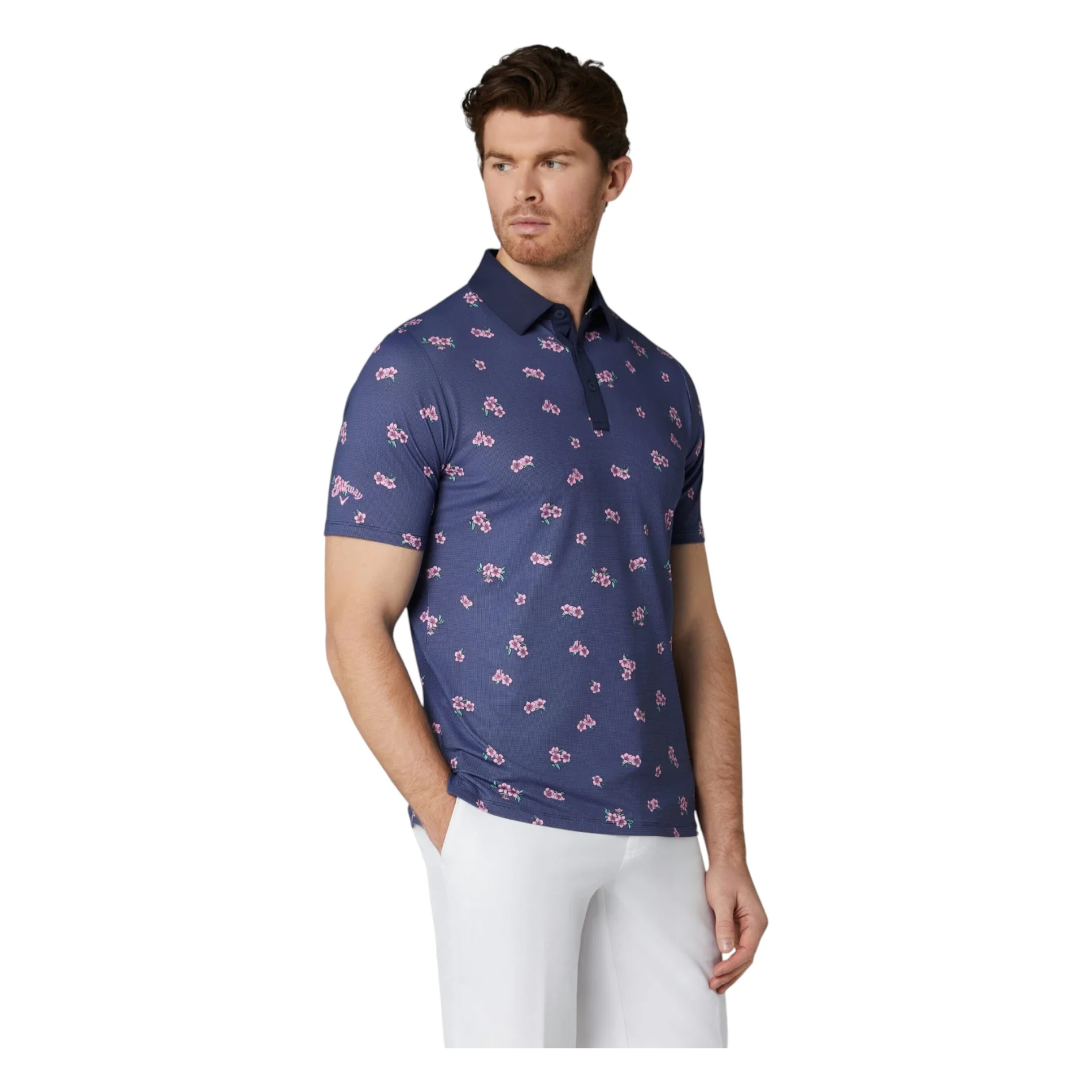 Callaway Azalea Gingham Print Golf Polo Shirt CGKSG084 - Image 5