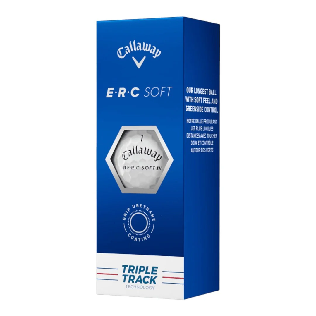 Callaway 2024 ERC Soft Triple Track Golf Balls | White - Image 3
