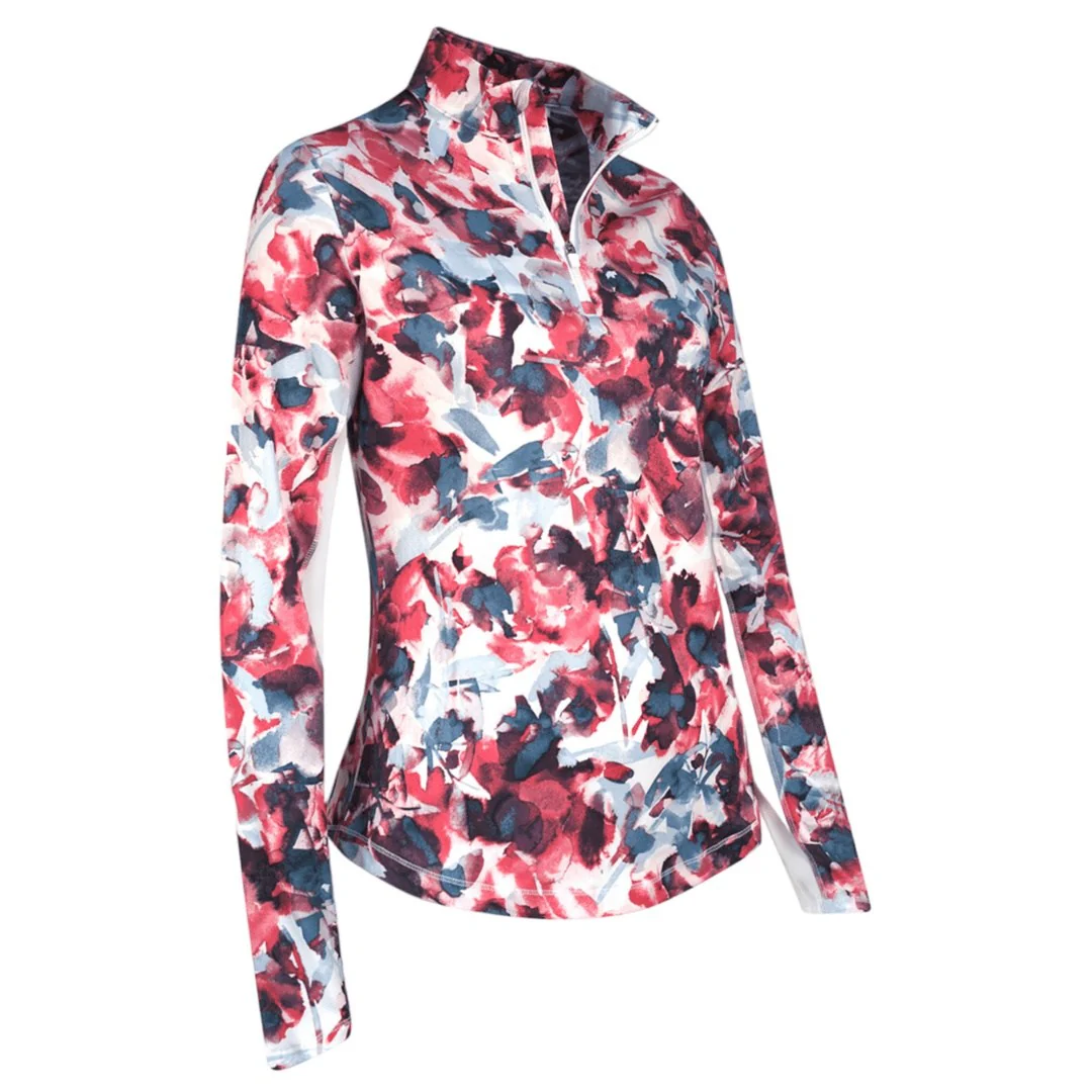 Callaway Ladies Floral Sun Protection Golf Top CGKSD013 - Image 2