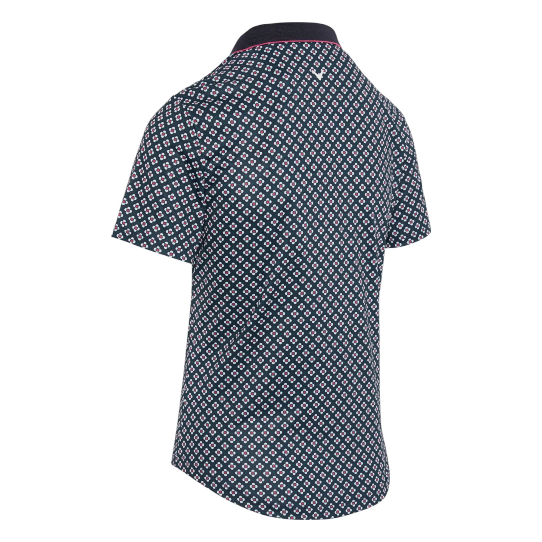 Callaway Ladies Mini Geo Floral SS Golf Polo Shirt CGKFF0J3 - Image 2