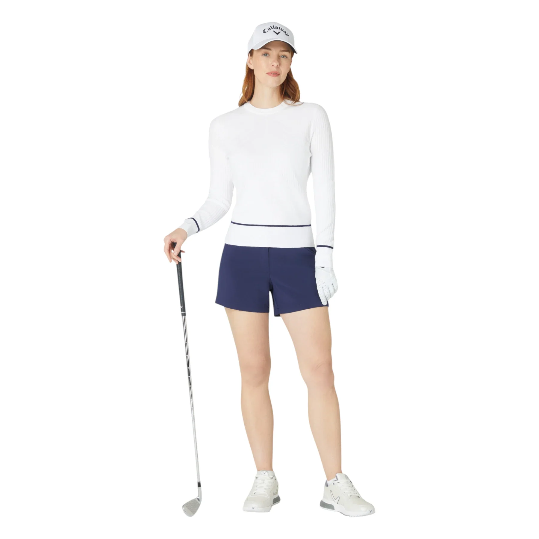 Callaway Ladies Multi Stitch Chevron Golf Sweater CGGSF180 - Image 3