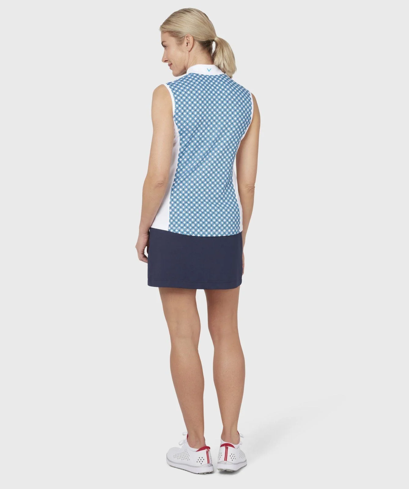 Callaway Ladies Printed Floral S/L Golf Polo Shirt CGKSC018 - Image 4