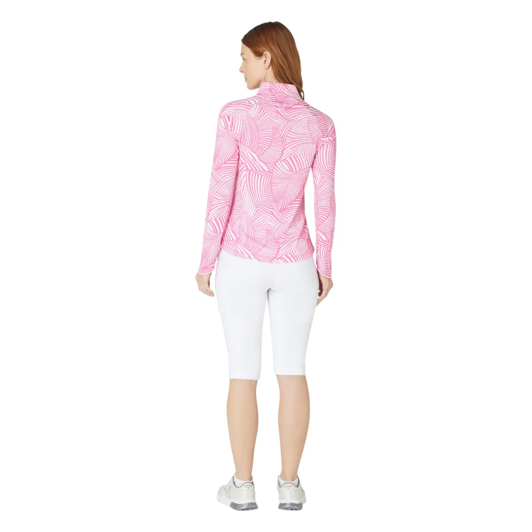 Callaway Ladies Stencil Floral Sun Protection Golf Top CGKSF300 - Image 4