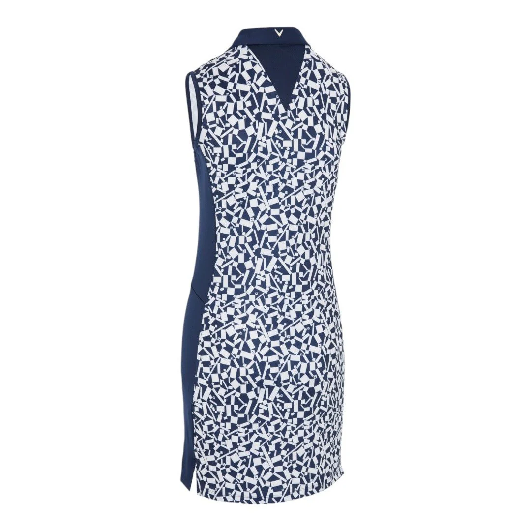 Callaway Ladies Two-Tone Geo S/L Golf Dress CGDSE006 - Image 2