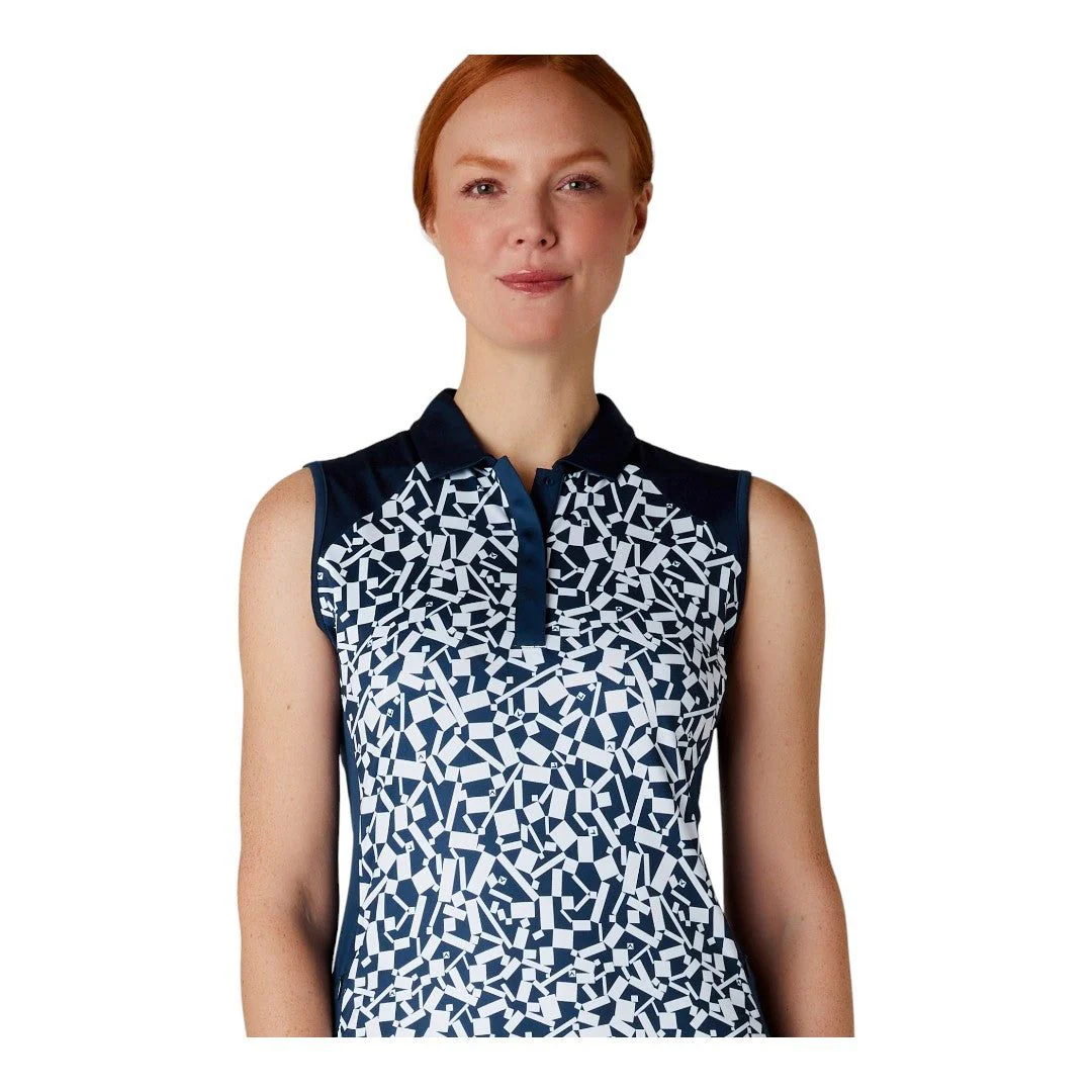 Callaway Ladies Two-Tone Geo S/L Golf Dress CGDSE006 - Image 3