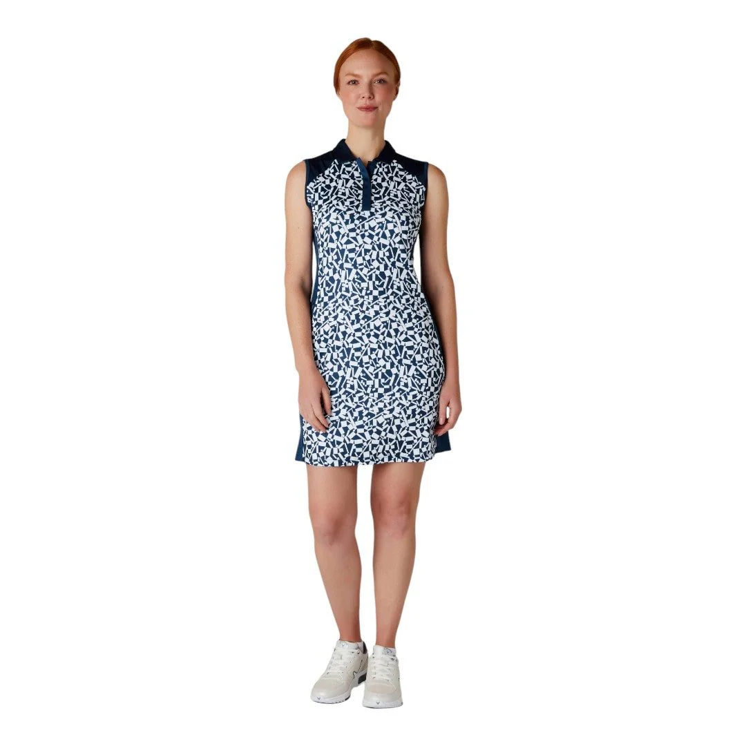 Callaway Ladies Two-Tone Geo S/L Golf Dress CGDSE006 - Image 4
