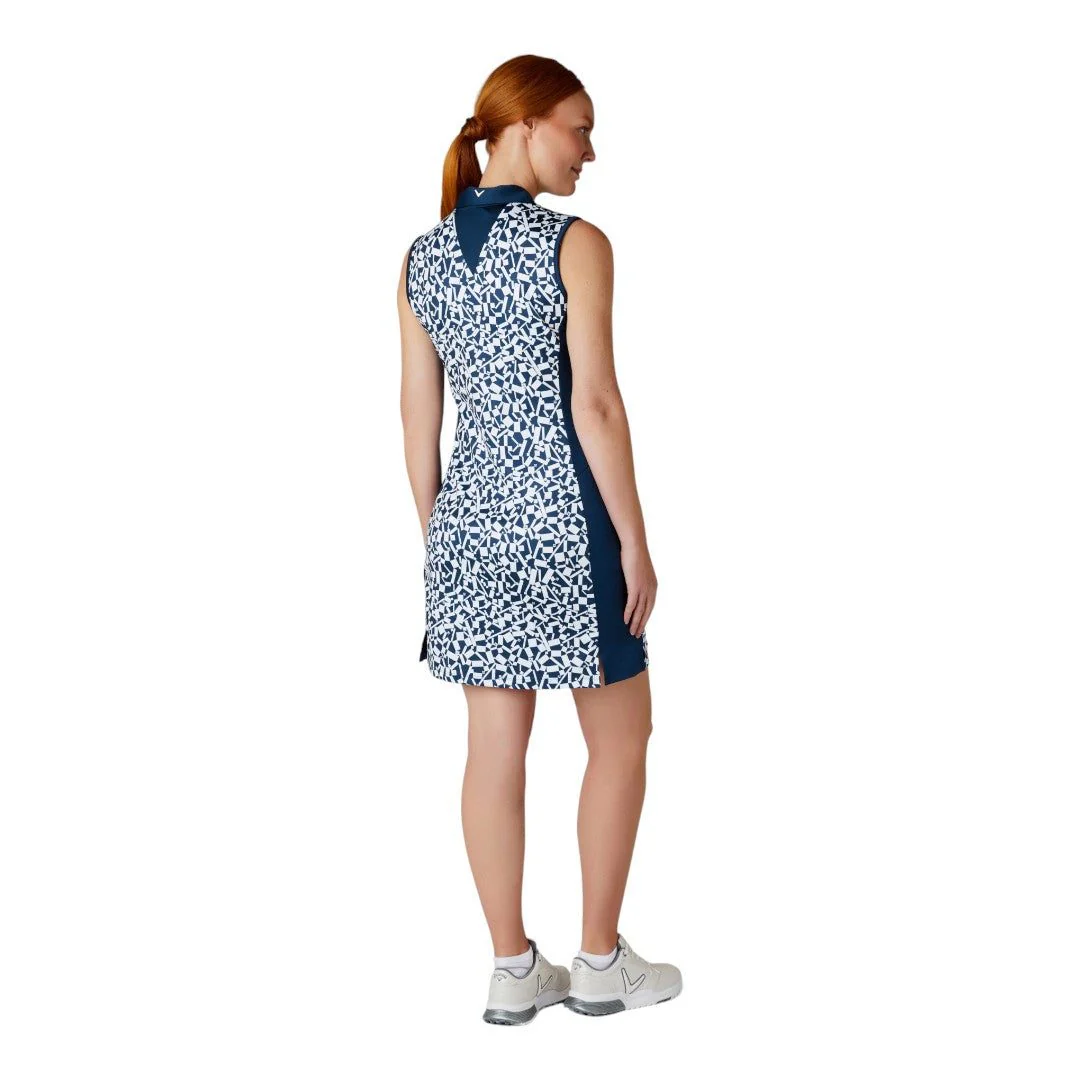 Callaway Ladies Two-Tone Geo S/L Golf Dress CGDSE006 - Image 5