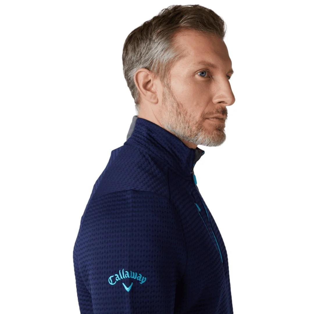 Callaway Midweight Textured 1/4-Zip Golf Fleece CGKFD038 - Image 5