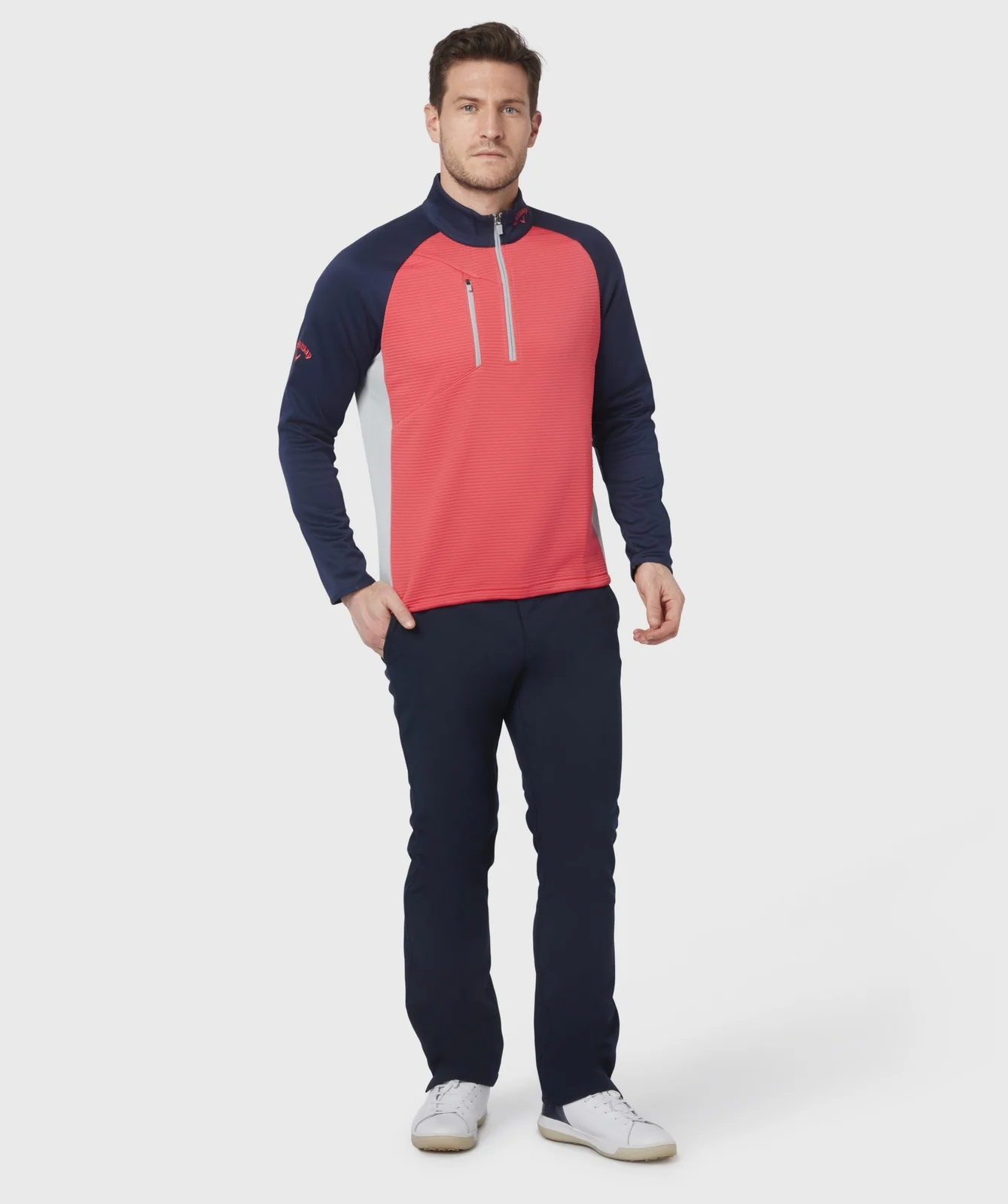 Callaway Ottoman Fleece 1/4 Zip Golf Sweater CGKFB0S3 - Image 4