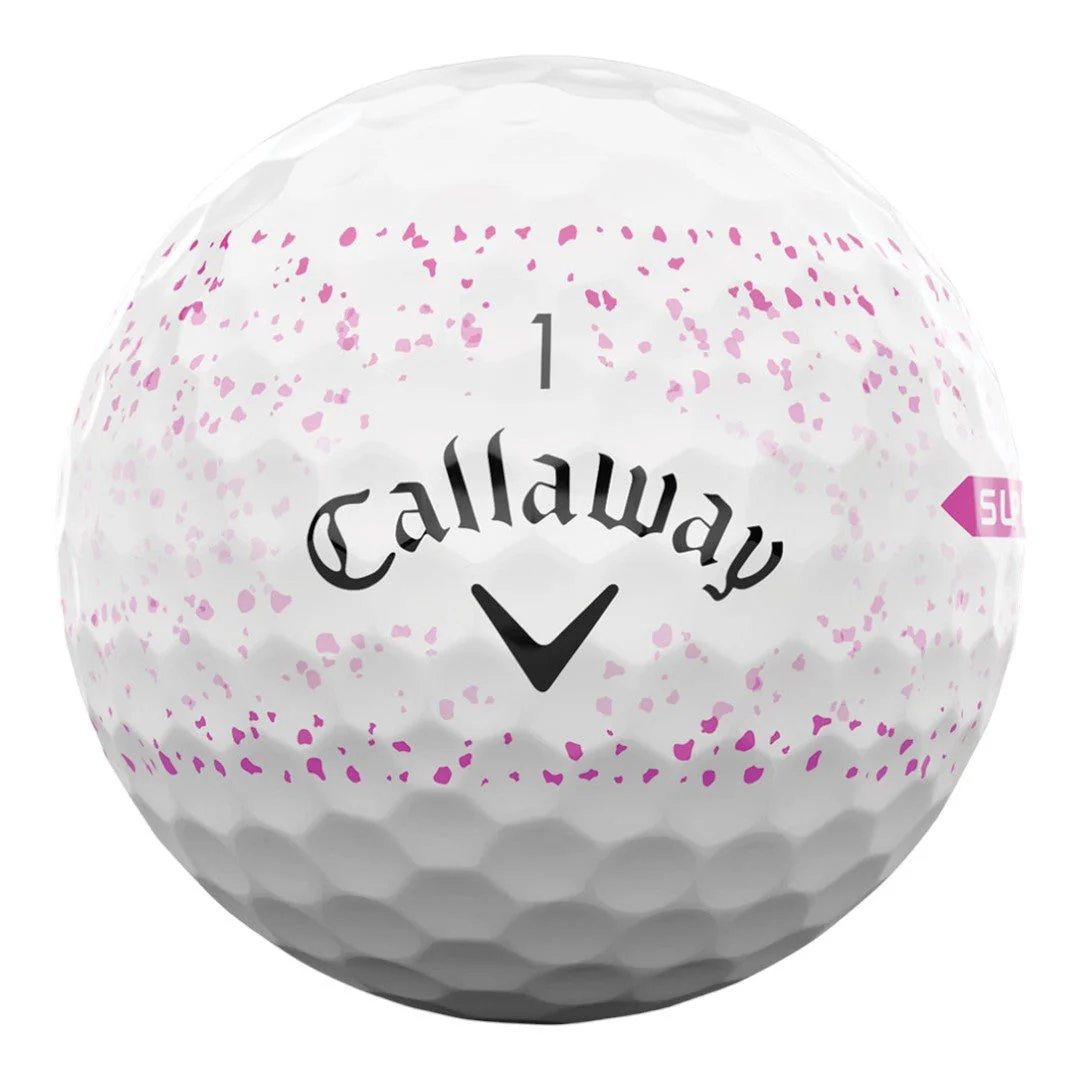 Callaway Supersoft 2024 Pink Splatter Golf Balls - Image 2