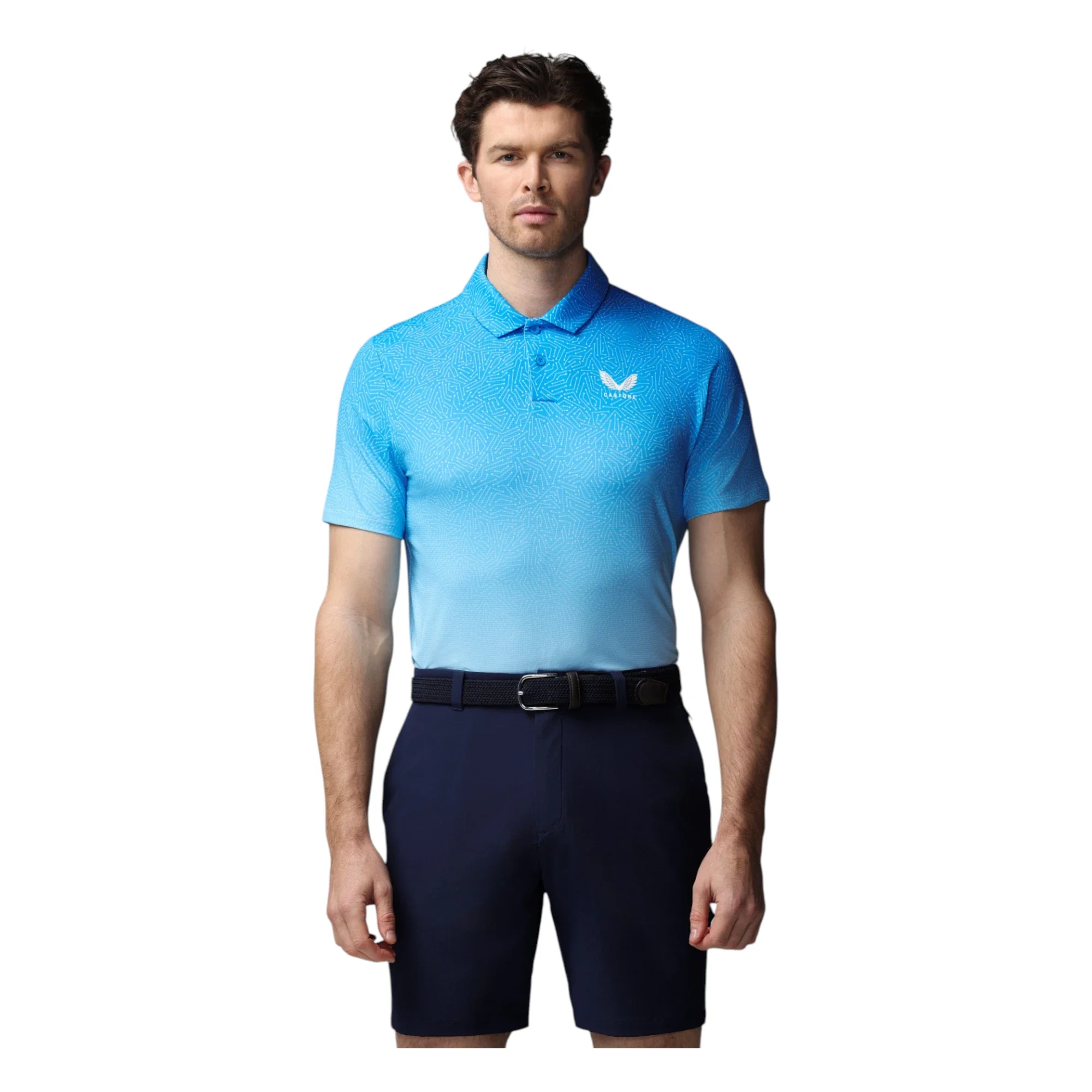Castore Map Printed Golf Polo Shirt MLM00067CAS