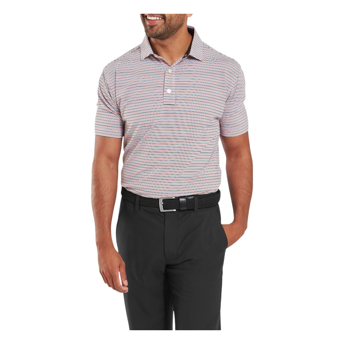 FootJoy Balance Stripe Lisle Golf Polo Shirt 34030 - Image 3