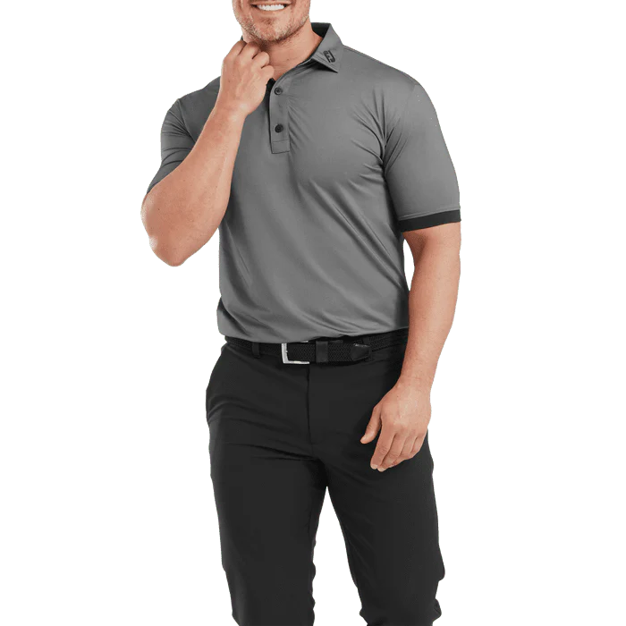 FootJoy Banded Birdseye Golf Polo Shirt 31933 - Image 2