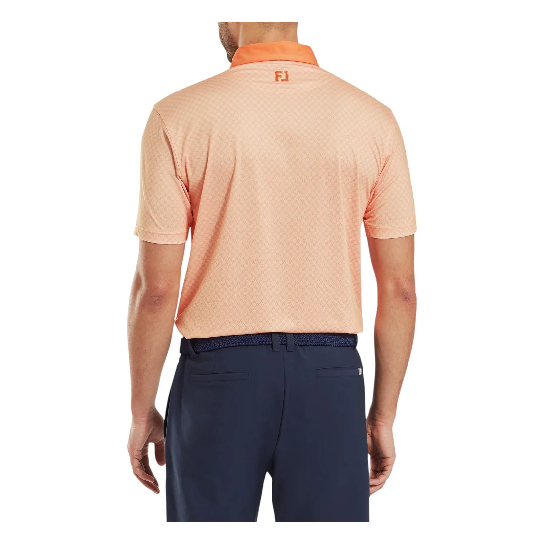 FootJoy Checker Print Lisle Golf Polo Shirt 34014 - Image 4
