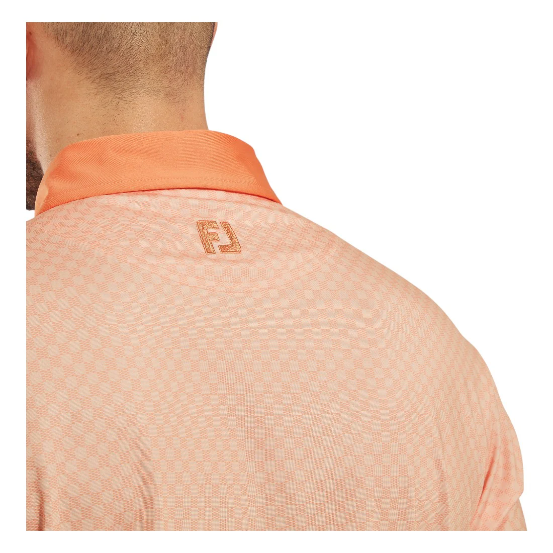 FootJoy Checker Print Lisle Golf Polo Shirt 34014 - Image 5