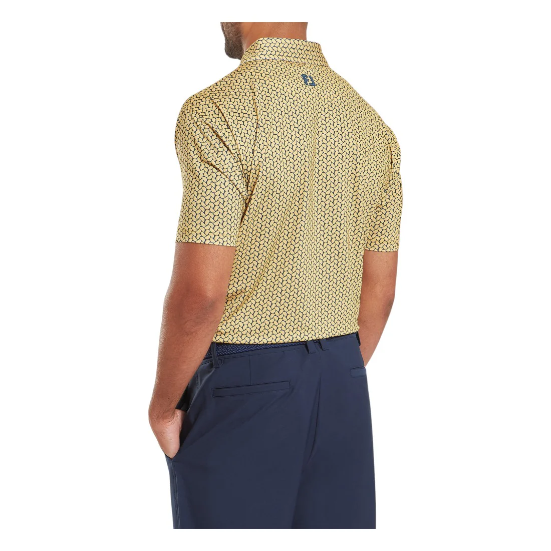 FootJoy Citrus Print Lisle Golf Polo Shirt 34044 - Image 4