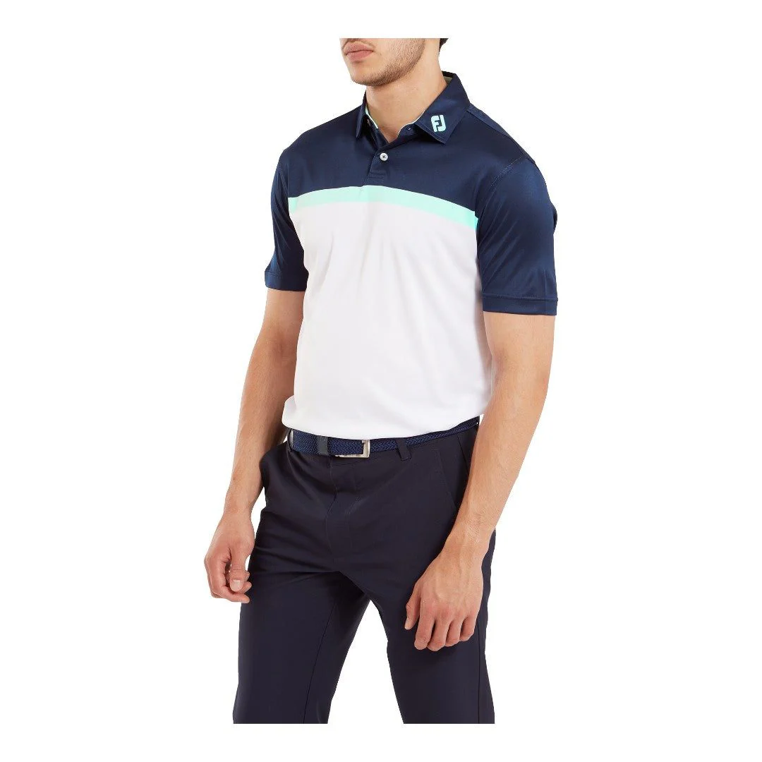 FootJoy Colour Block Golf Polo Shirt 81613 - Image 3