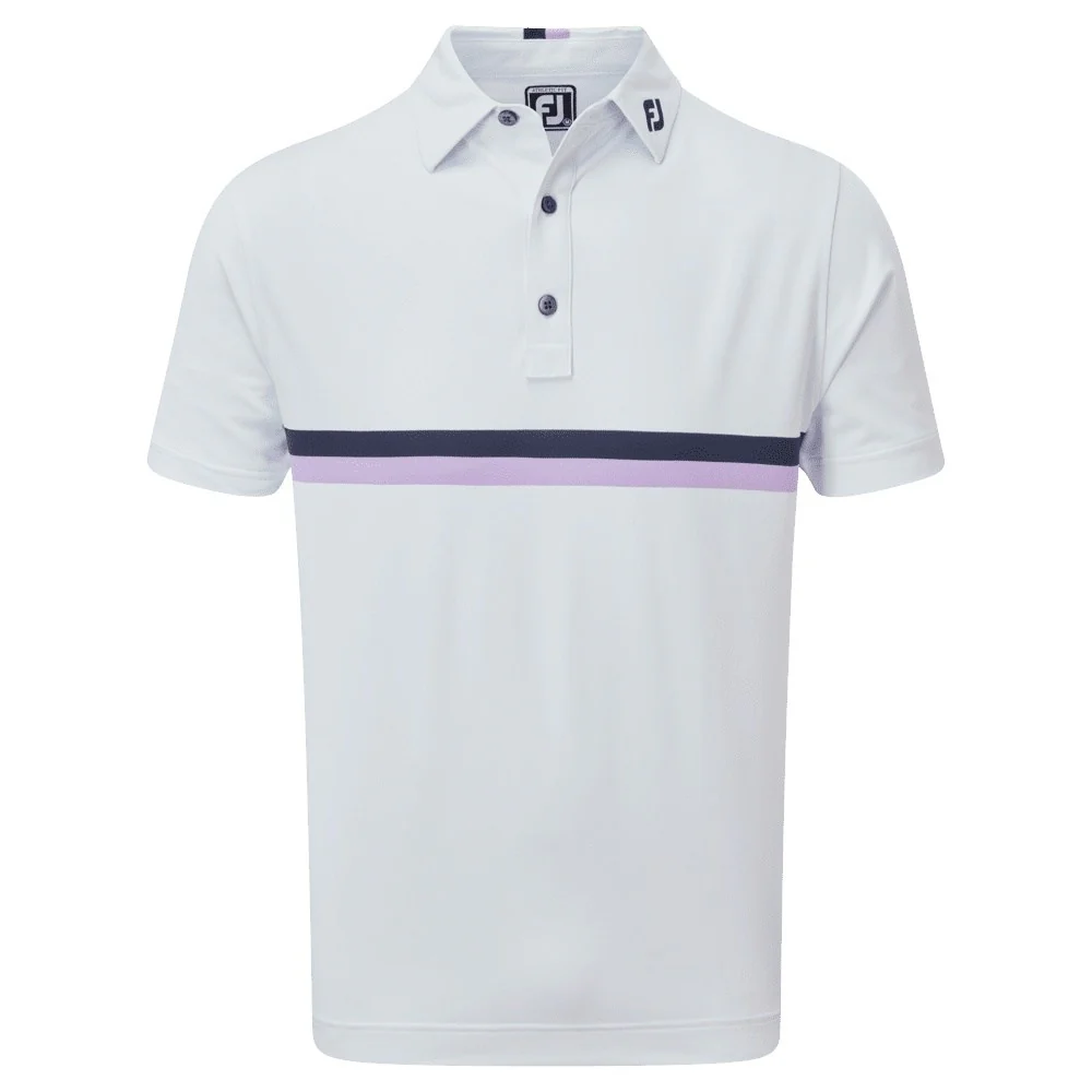 FootJoy Double Chest Band Pique Golf Polo Shirt 88389