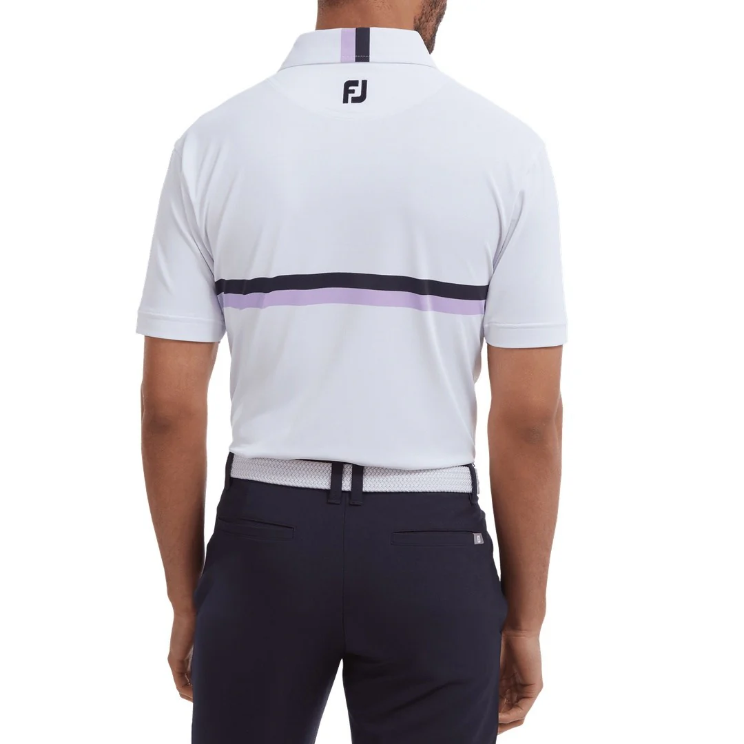 FootJoy Double Chest Band Pique Golf Polo Shirt 88389 - Image 4