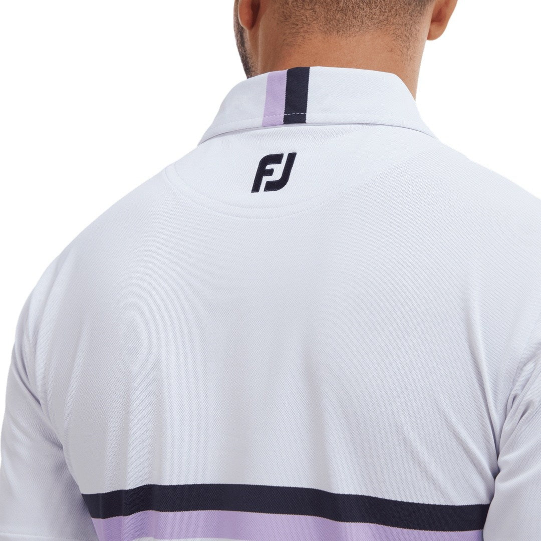 FootJoy Double Chest Band Pique Golf Polo Shirt 88389 - Image 5