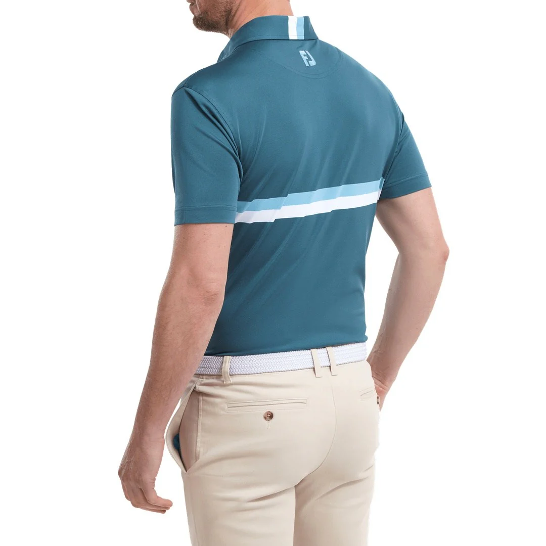 FootJoy Double Chest Band Pique Golf Polo Shirt 88391 - Image 4