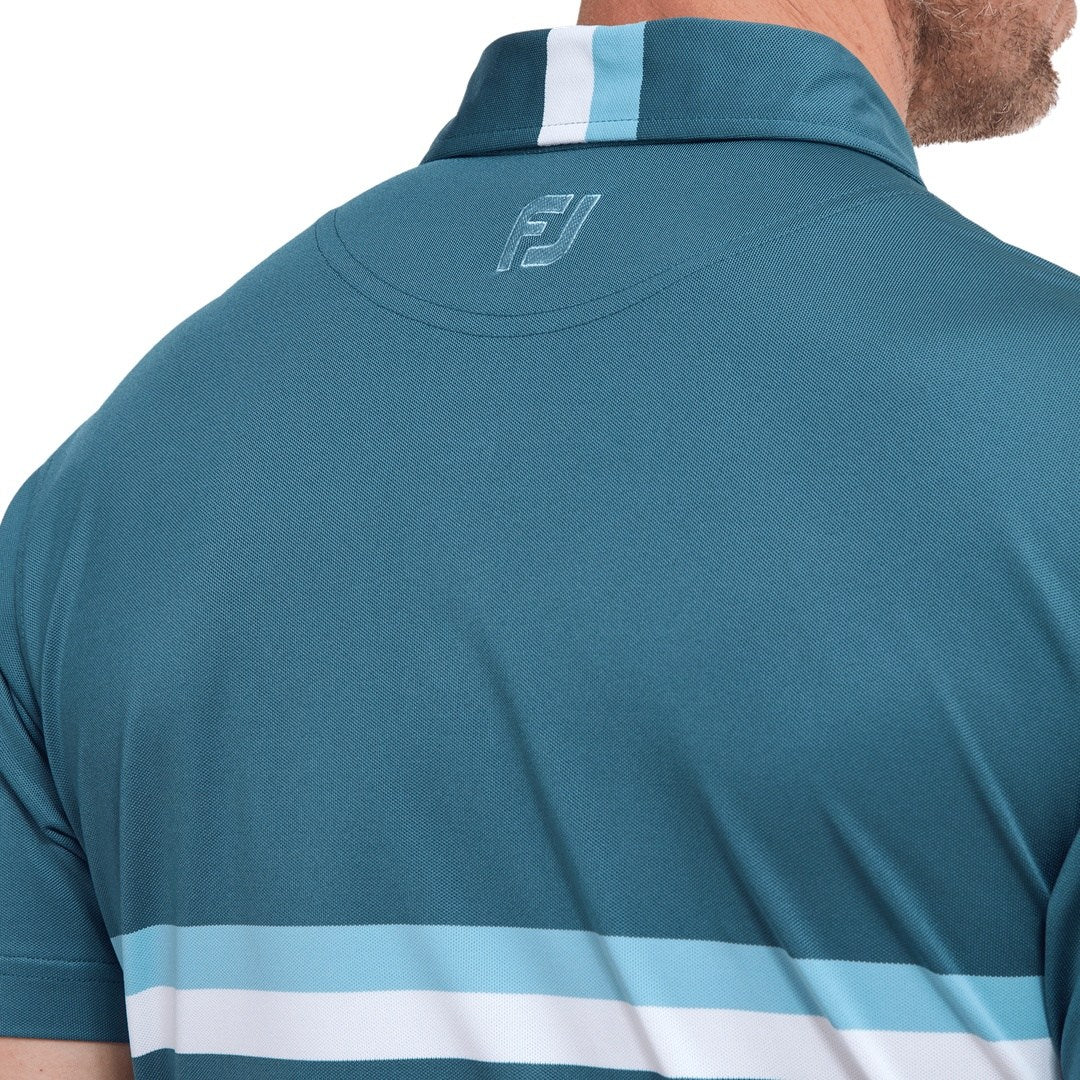 FootJoy Double Chest Band Pique Golf Polo Shirt 88391 - Image 5