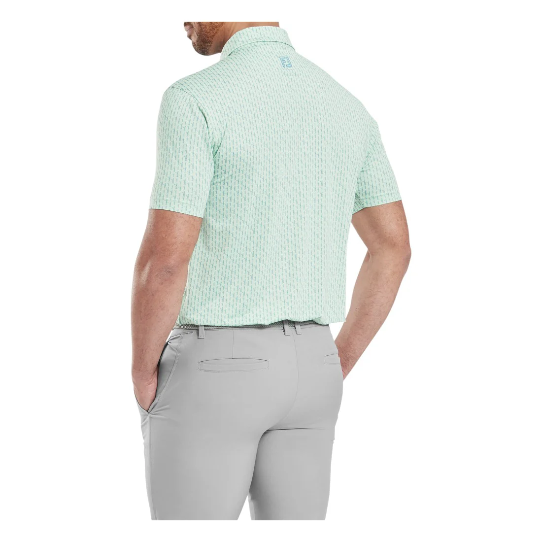 FootJoy Figure Print Lisle Golf Polo Shirt 34053 - Image 4